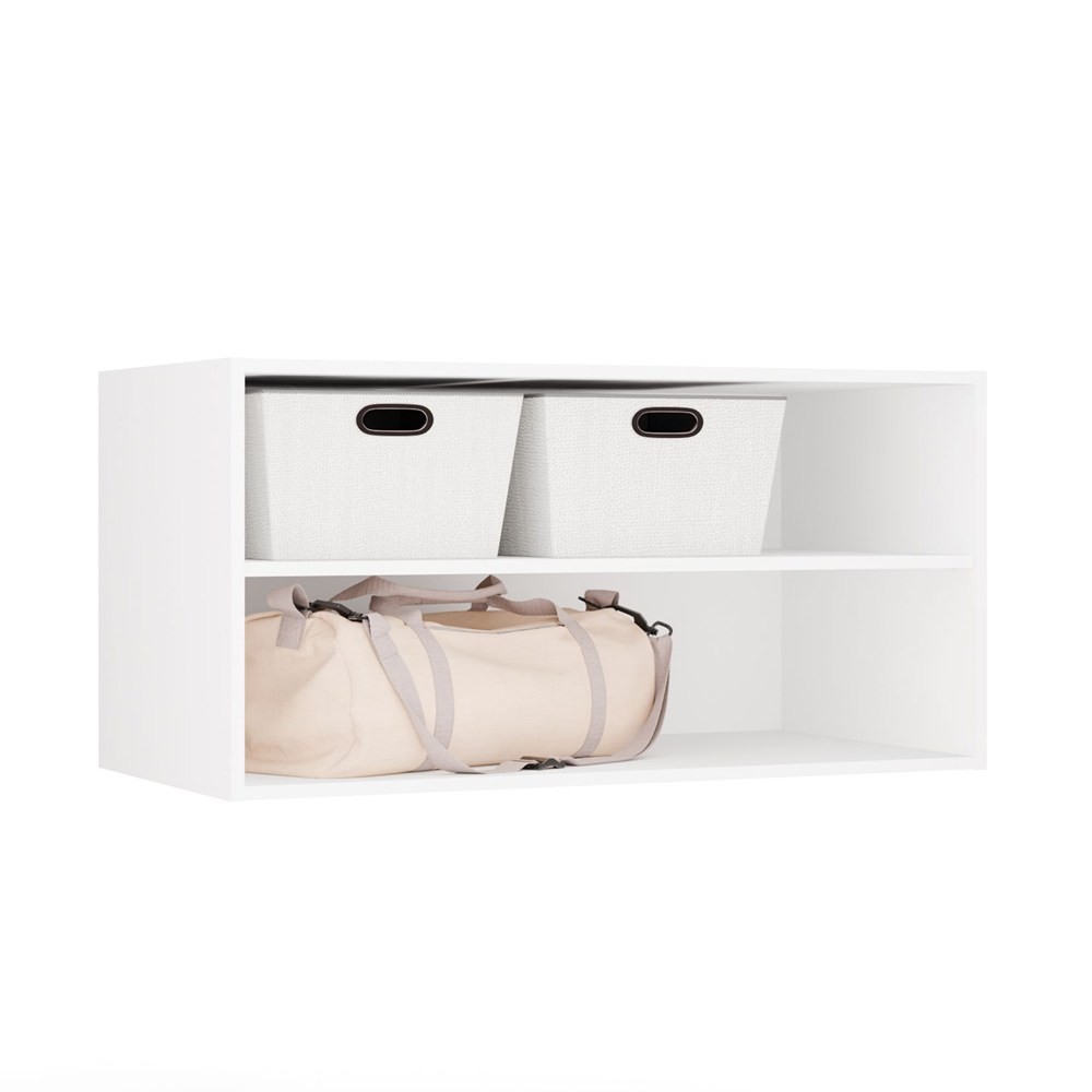AUFSATZ 100 OPENO WEIß Modulregal Für Garderobe 100 cm Für Schlafzimmer