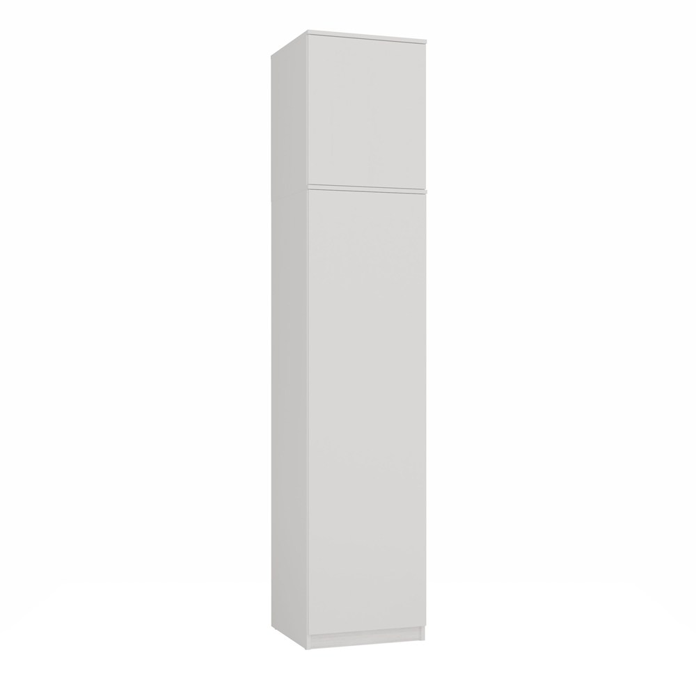 Schrank mit Aufsatz SD-50 Türen Regale WEISS MATT Für Garderobe Zimmer Büro