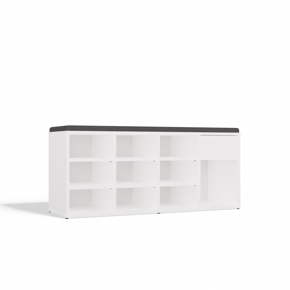 Szafka Na Obuwie Buty Otwarta TALLIN BIAŁY Do Przedpokoju