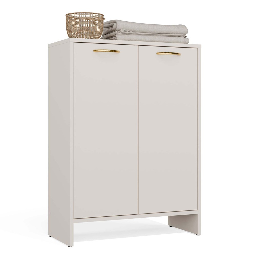 Badezimmerschrank NINA 1K1D KASZMIR Regal Säule 1 Wäschekorb 3 Regalböden für Badezimmer