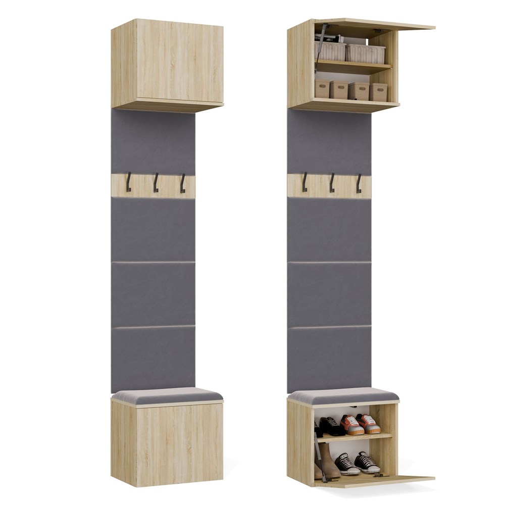 Garderobe Haken HAGA 1W DĄB SONOMA