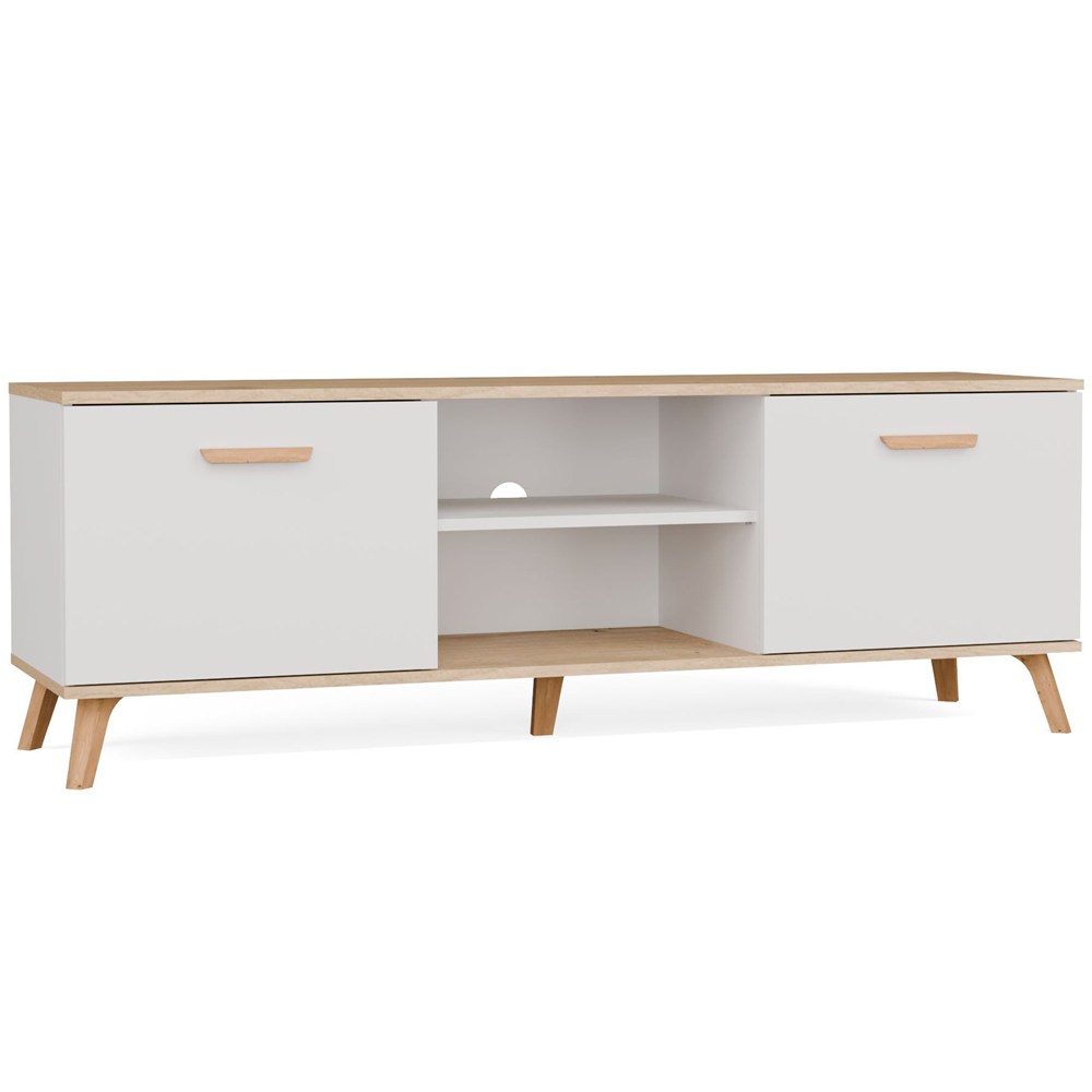 TV-Schrank OLYMPO 150 WEIß ARTISAN EICHE 150 CM TV-Tisch
