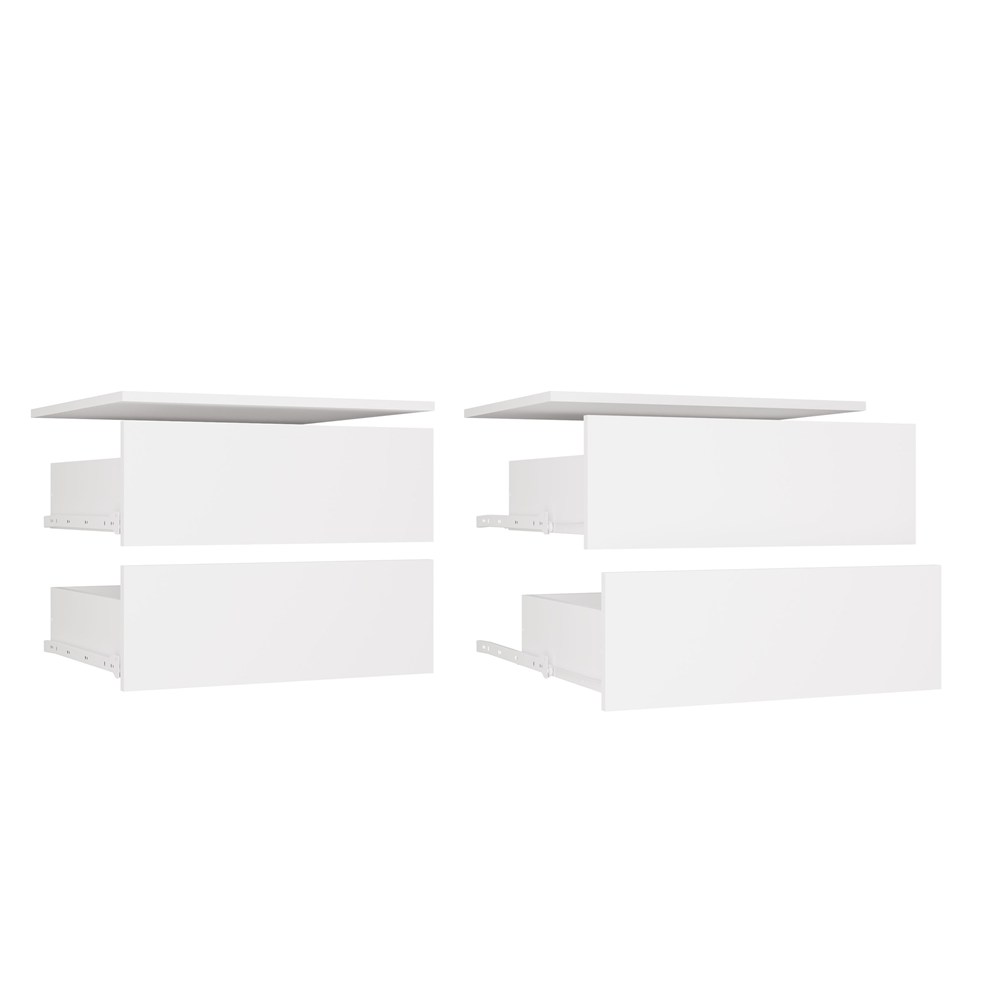 Schubladenmodul OPENO 2SZ 2 Schubladen WEISS Für Garderobe Für Schlafzimmer