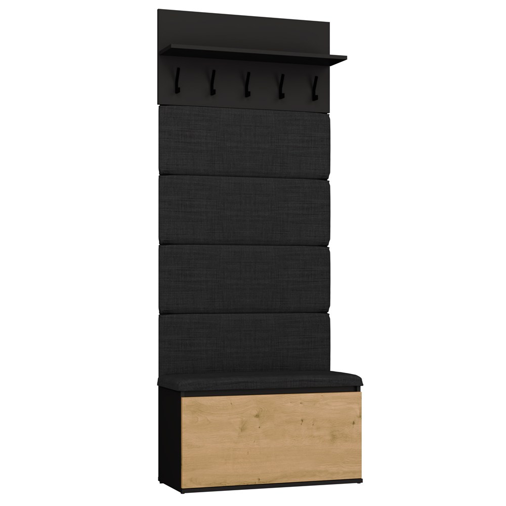 Garderobe + Schrank LIOR SCHWARZ / DĄB ARTISAN Für Die Diele