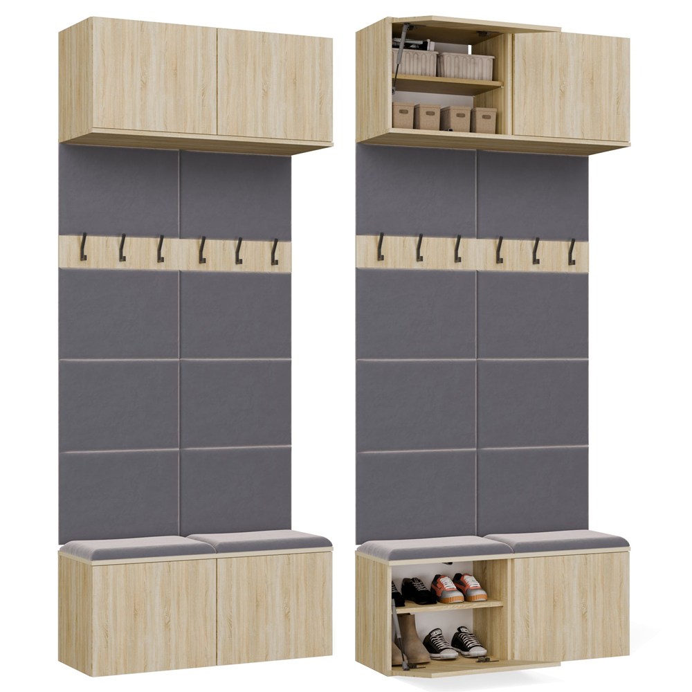 Garderobe Doppelter Haken HAGA II/2W EICHE SONOMA