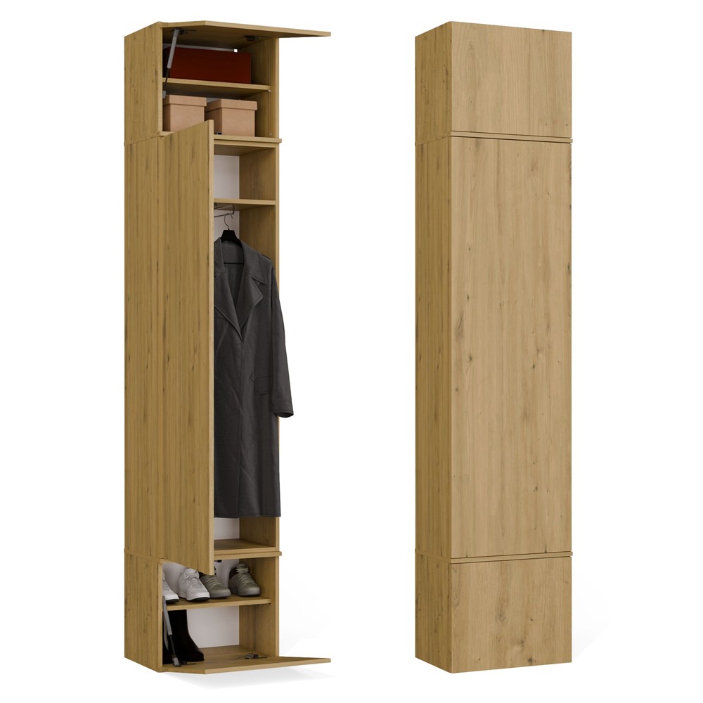 Garderobenschrank HAGA 1SZ EICHE ARTISAN