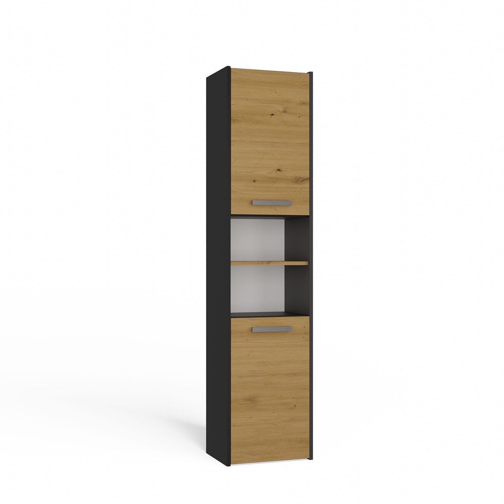 Badezimmerschrank Sara S40 ANTHRAZIT EICHE ARTISAN