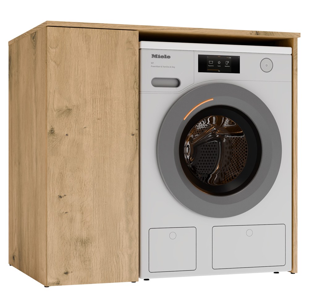 Waschmaschinen-Unterschrank mit Tür POLA NP 1D EICHE ARTISAN