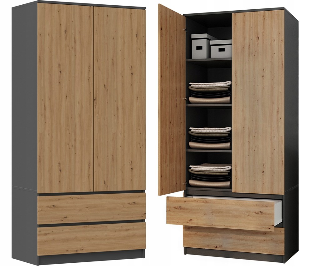 Schrank Malwa SS-90 ANTHRAZIT ARTISAN