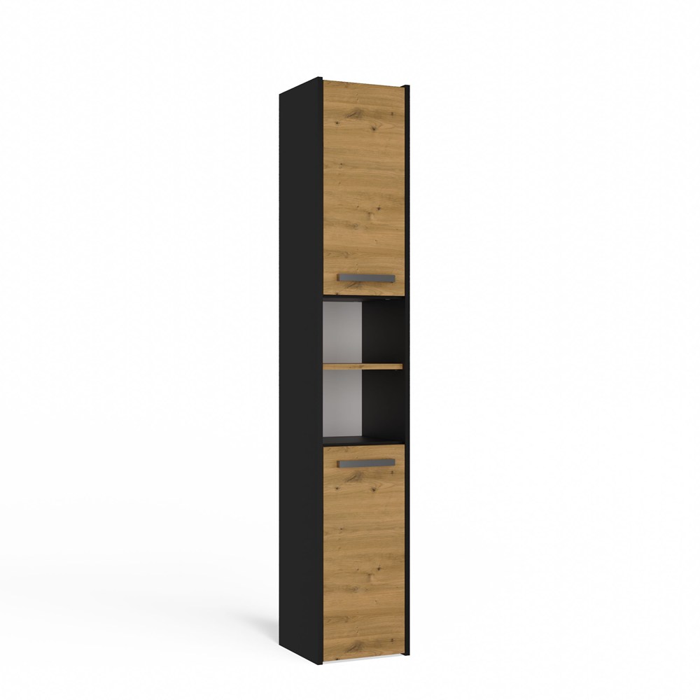 Badezimmerschrank Sara S30 ANTHRAZIT EICHE ARTISAN