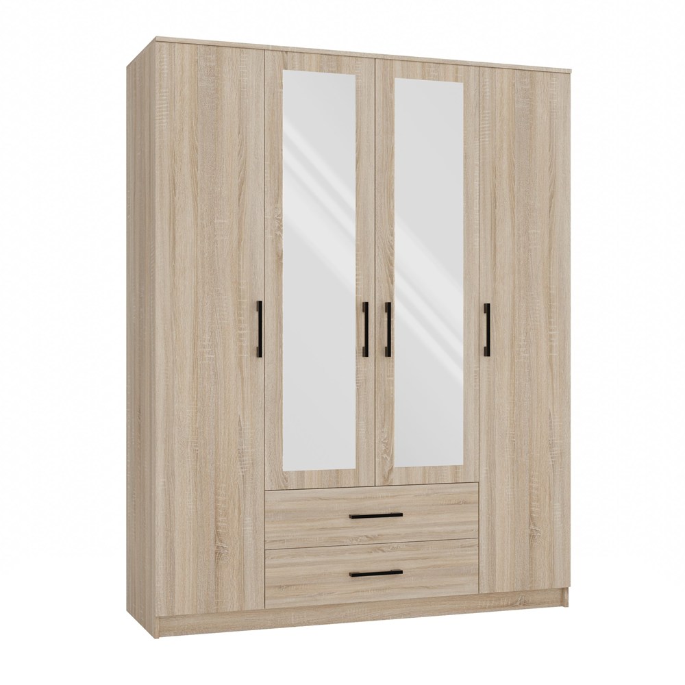 Schrank ROMANA 160 mit Spiegel SONOMA EICHE