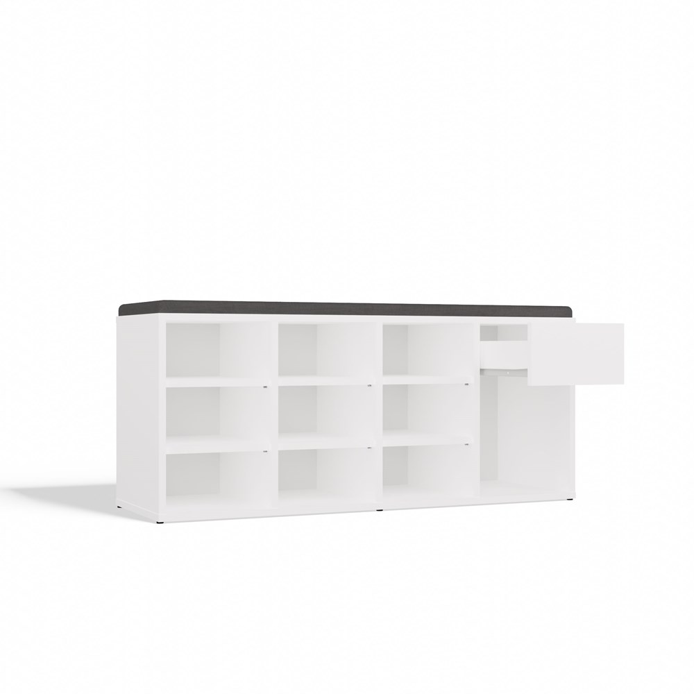 Szafka Na Obuwie Buty Otwarta TALLIN BIAŁY Do Przedpokoju